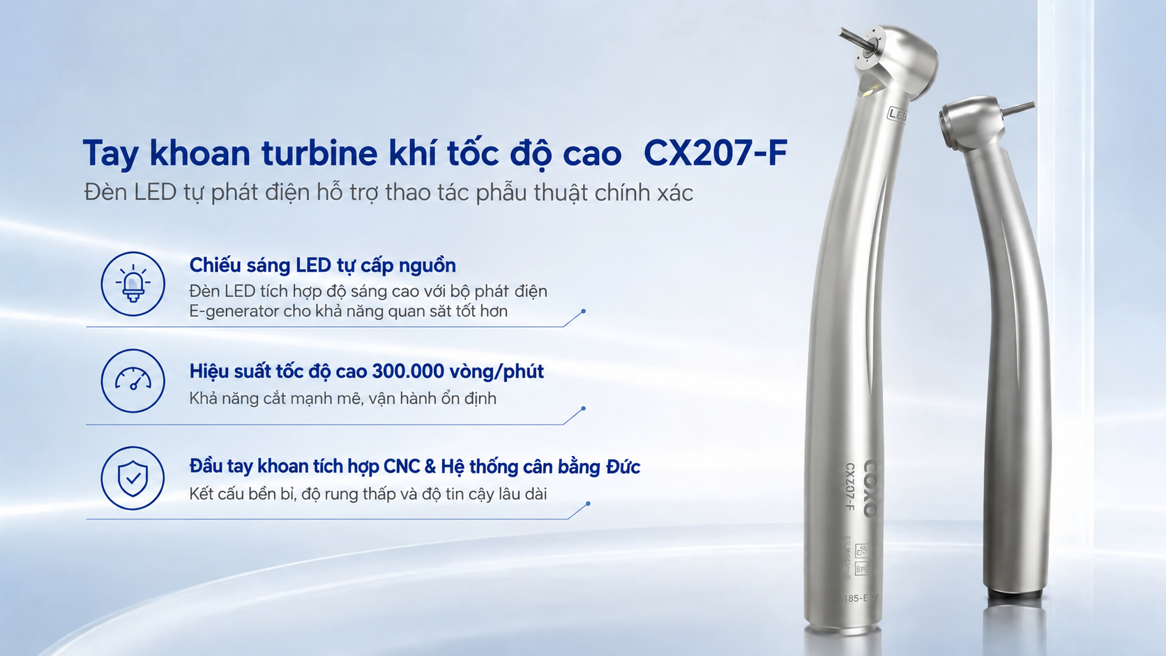 Tay khoan nhanh có đèn CX207F - H85 - Bảo hành 6 tháng - ảnh 1